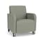 Lesro Siena Lounge Reception Guest Chair w/ Front Casters, 27 in W 29.5 in L 32.5 in H SN1101 - alternate 1